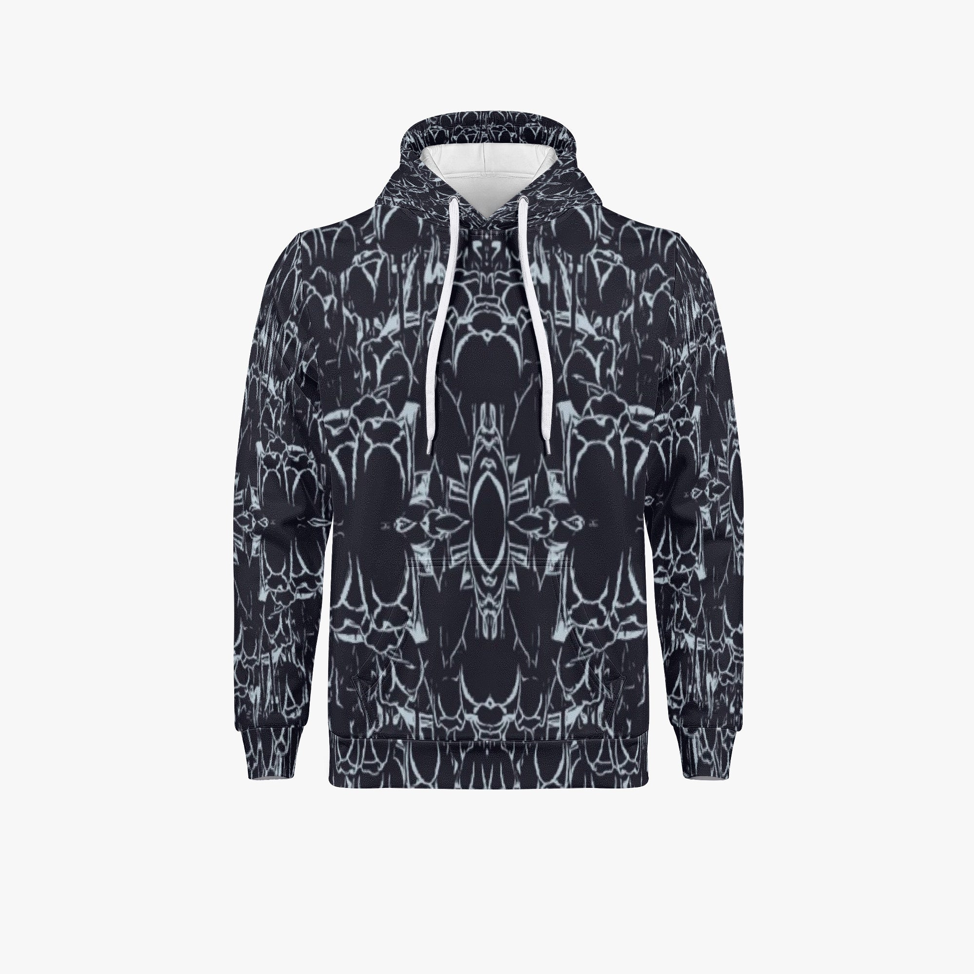 203. Unisex Trending Hoodie Black Rose effect
