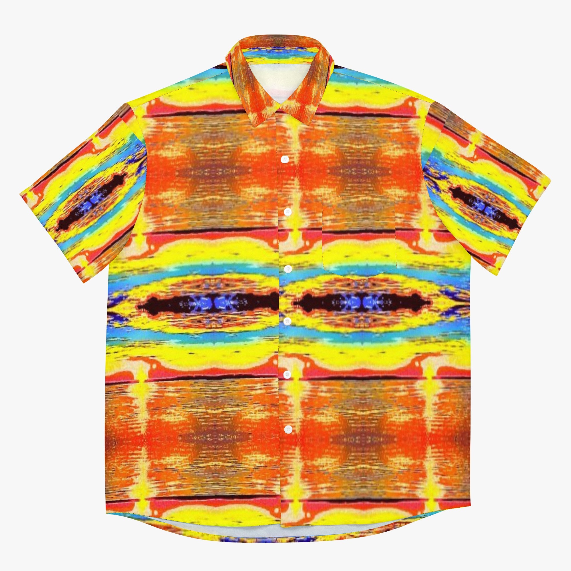 910. AOP Hawaiian Shirt Sunset Spring