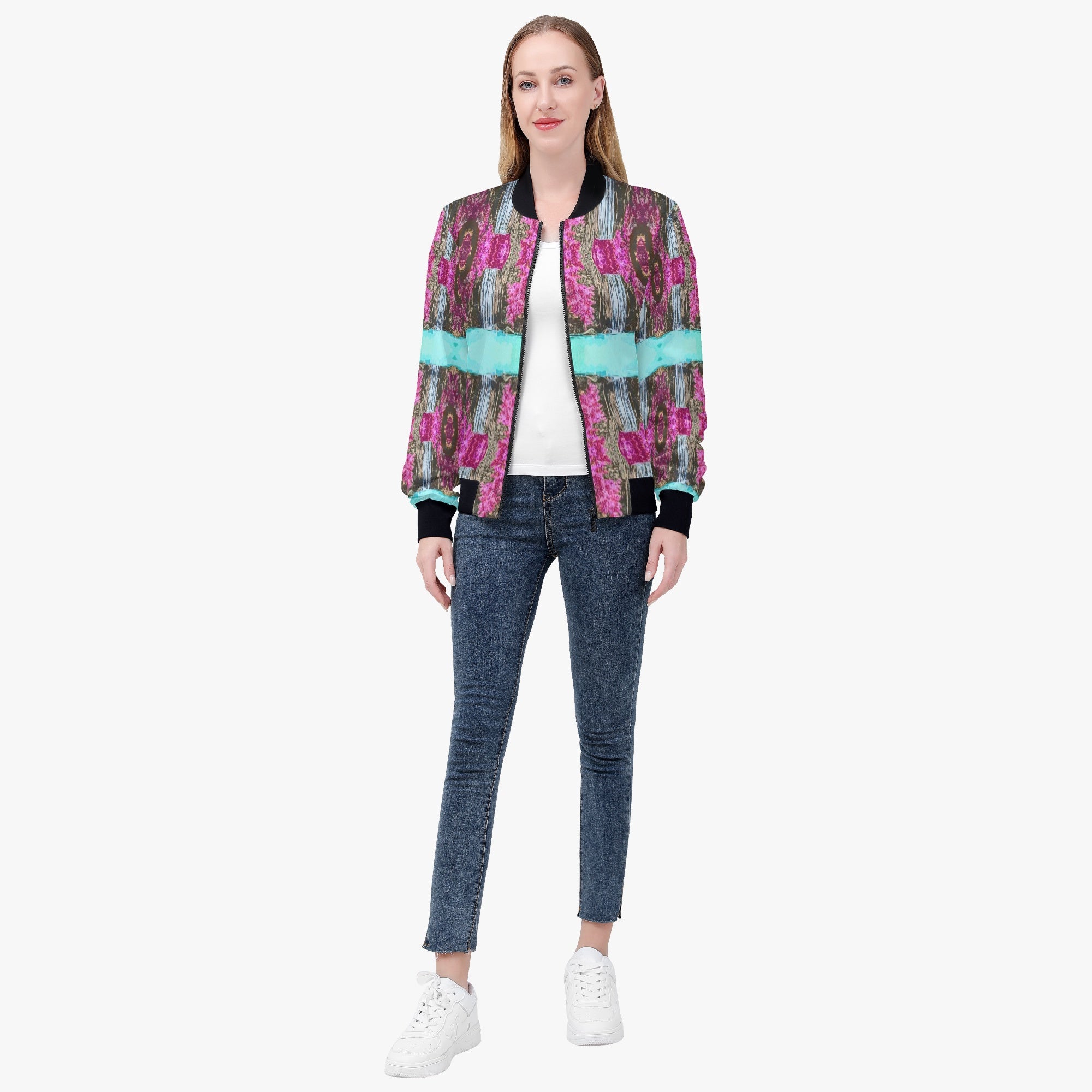228. Women's Bomber Jacket Beautiful X-O effect