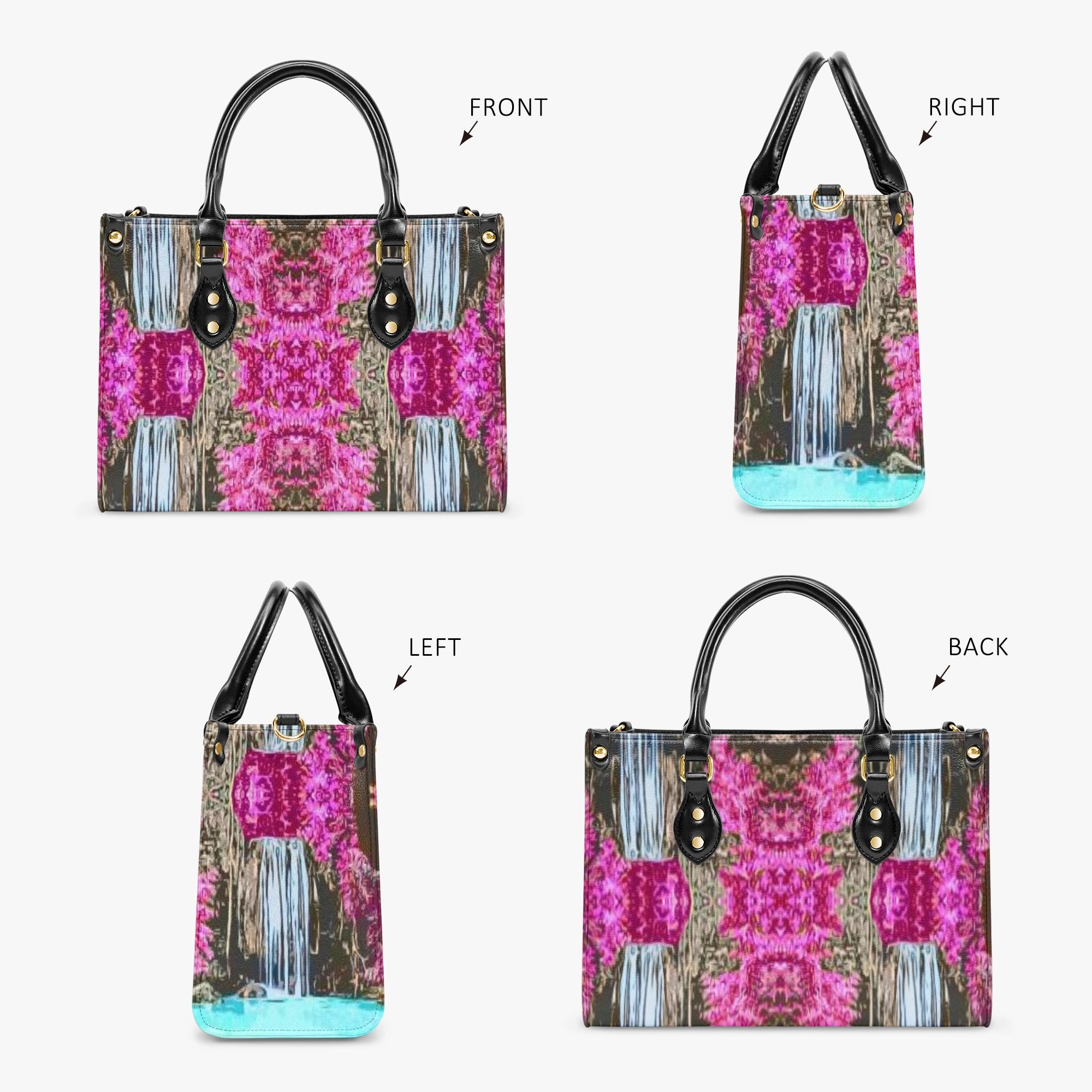 971. Concise Type Women's Tote Bag Beautiful X-O Effect