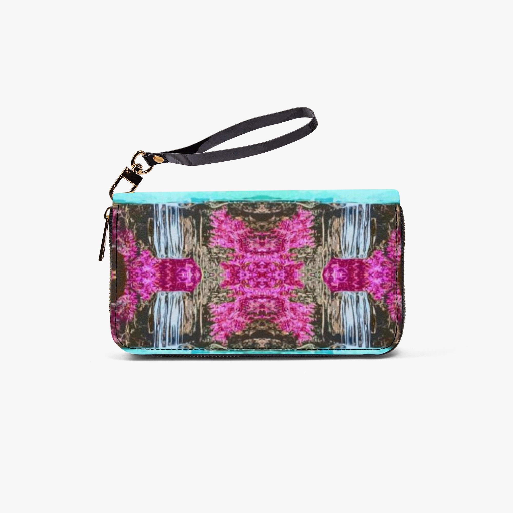 982. Long Wallet with Wrist Strap Beautiful X-O Effect