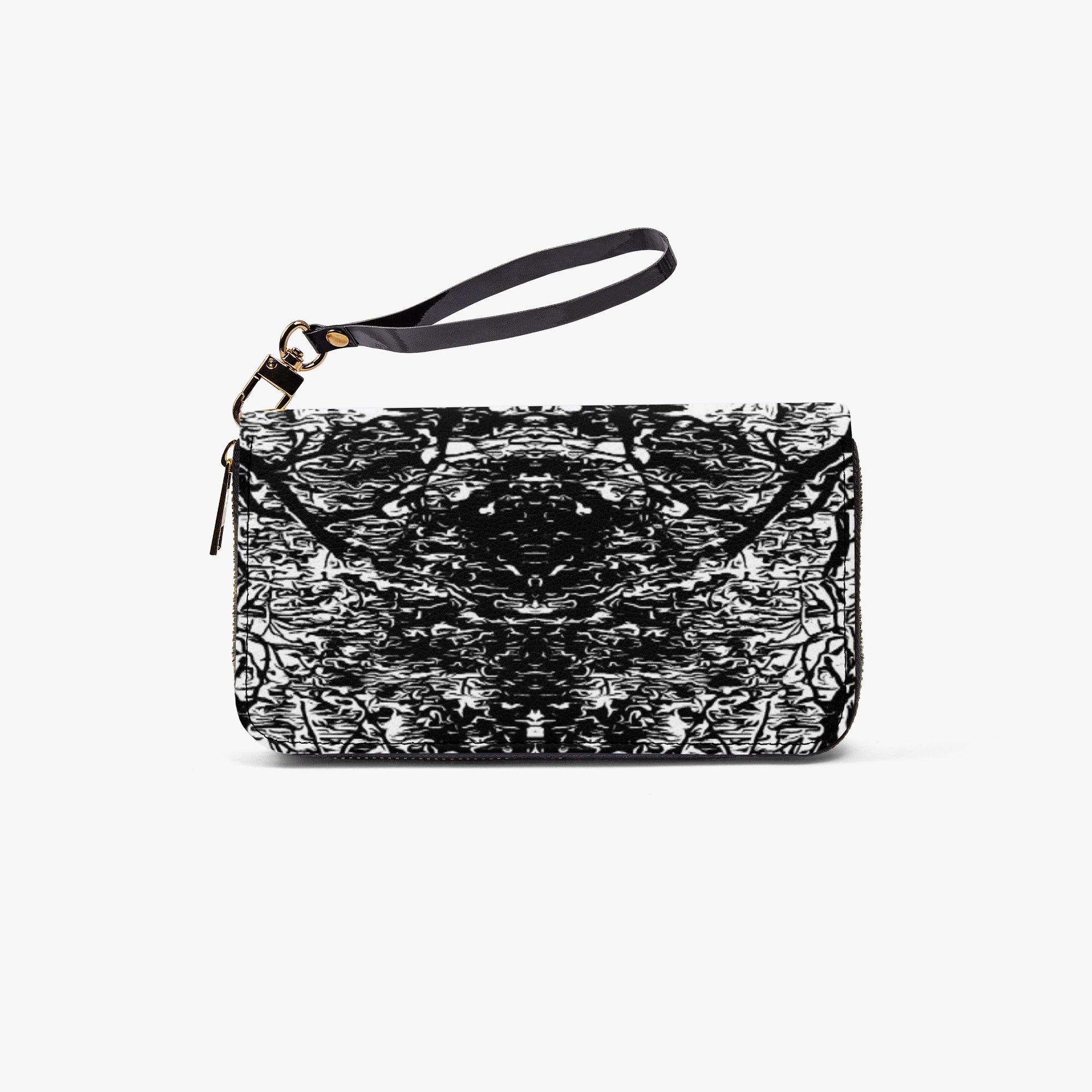 982. Long Wallet with Wrist Strap Shadow Waves