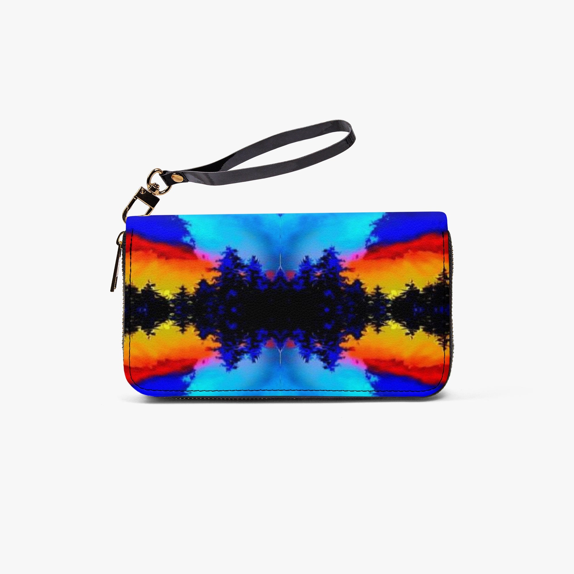 982. Long Wallet with Wrist Strap Tropical sky