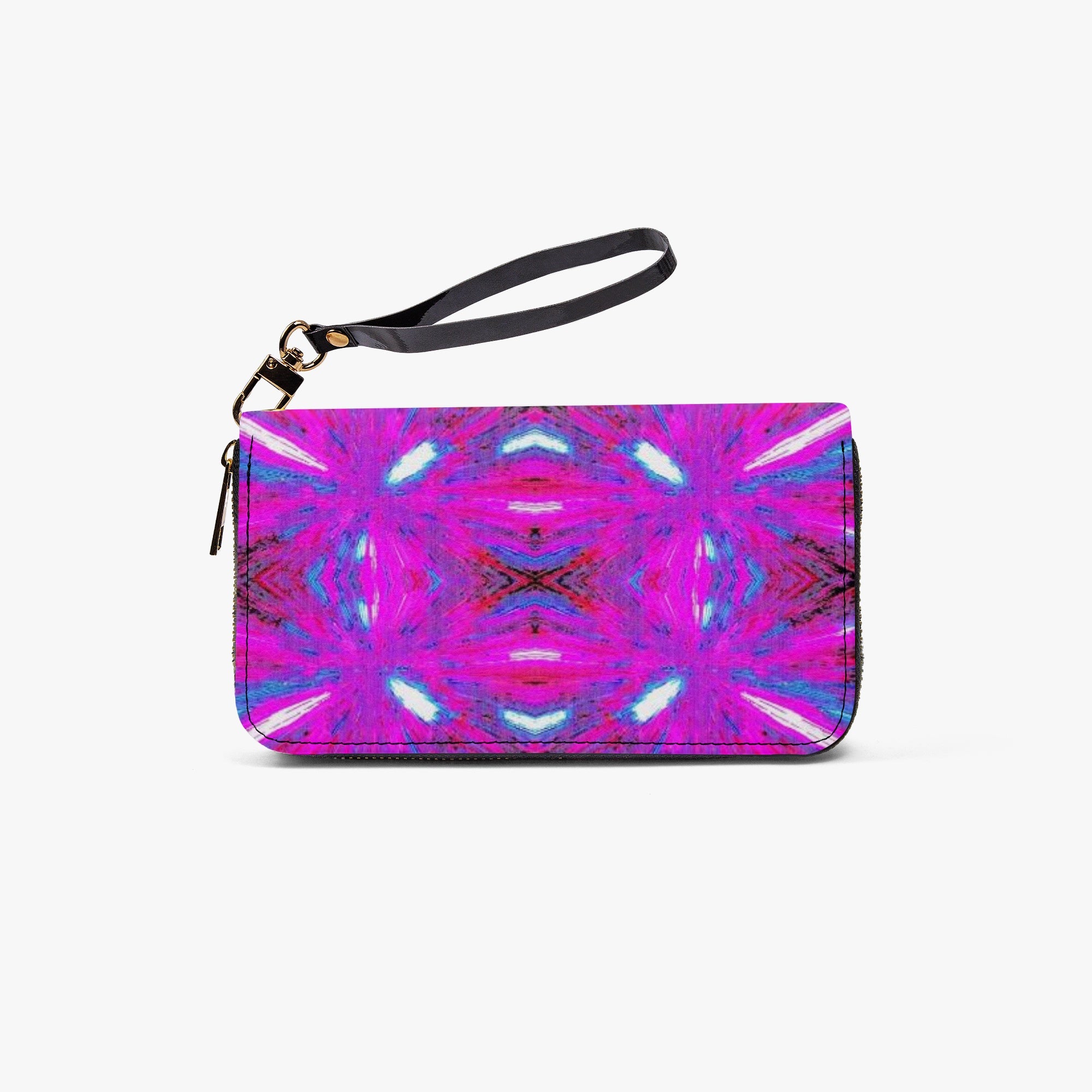 982. Long Wallet with Wrist Strap Pink and Blue Led Night Lights