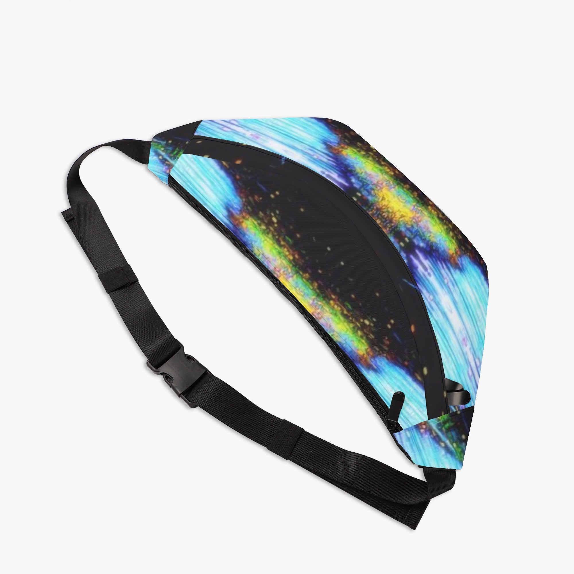 592. Athleisure Fanny Pack Yellow and blue night sky