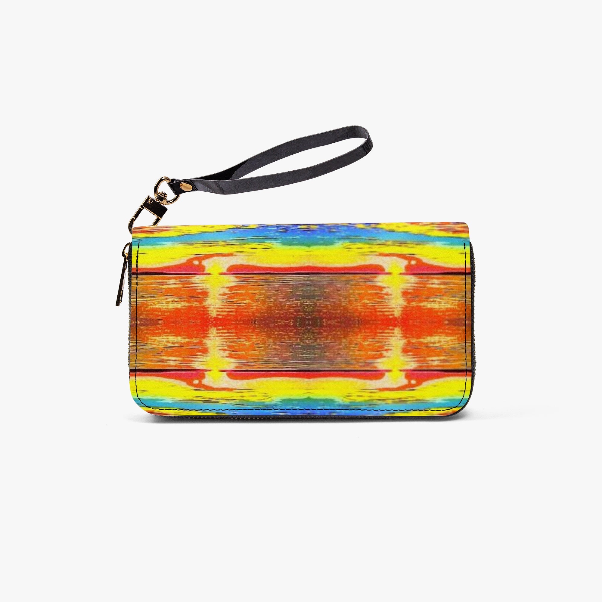 982. Long Wallet with Wrist Strap Sunset Spring